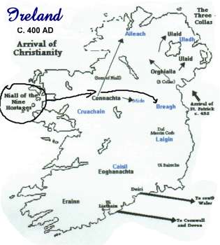Ireland 400AD Arrival of Christianity