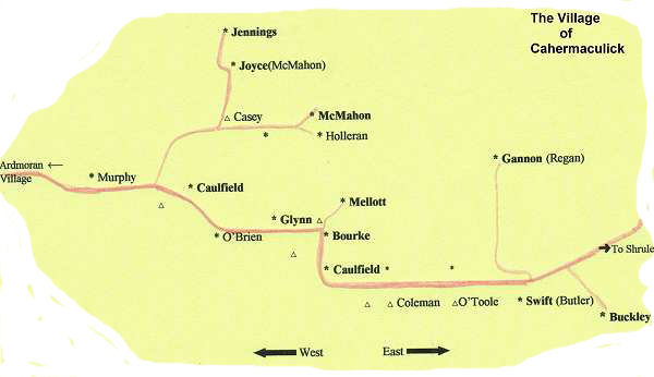 map of Cahermaculick map of Cahermaculick